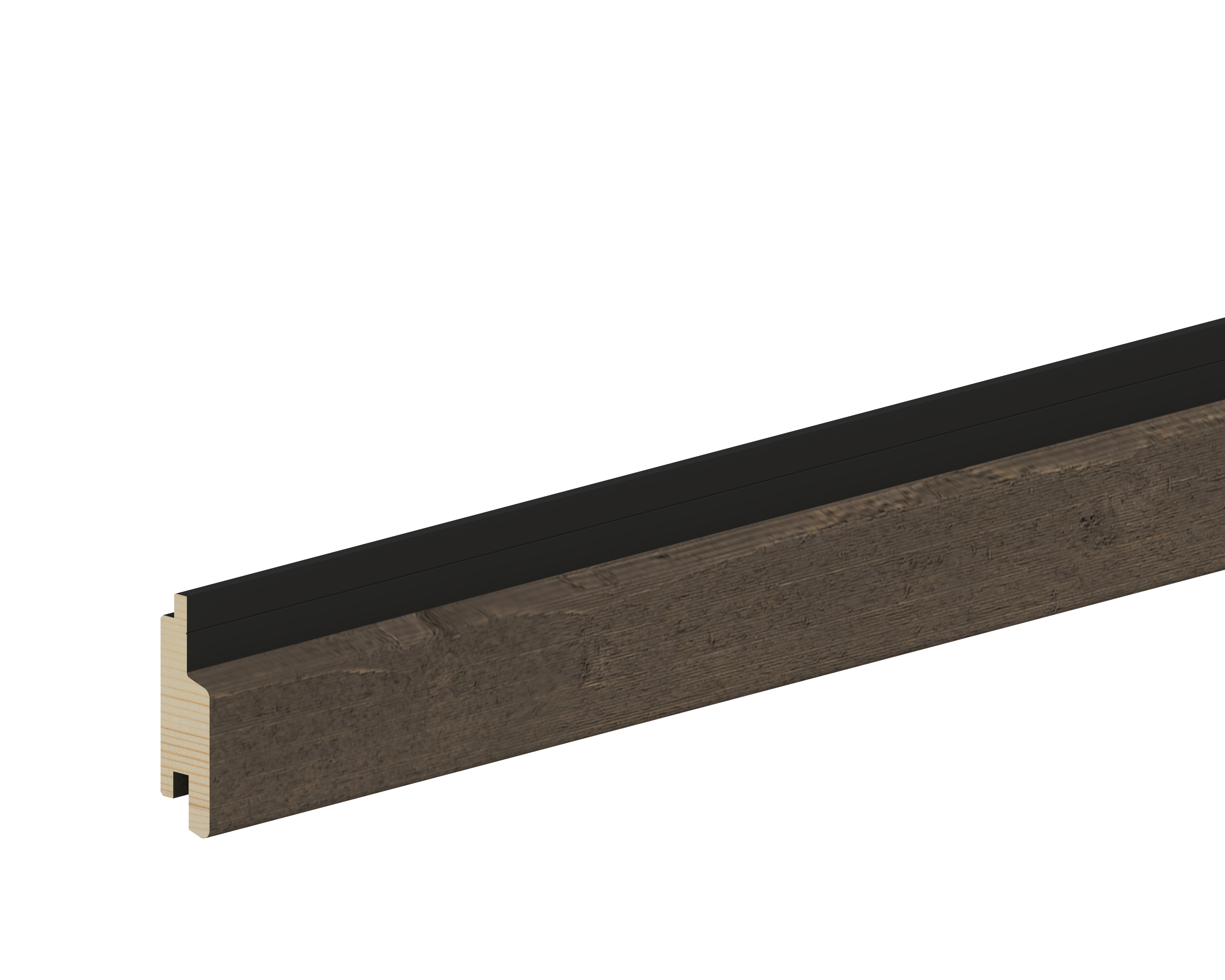 OSMO Fassade Rautenprofil BLACK STRIPE Nordische Fichte hobelfallend riffelgesägt Patina 905 - 27 x 96 mm VE 4 Stk.