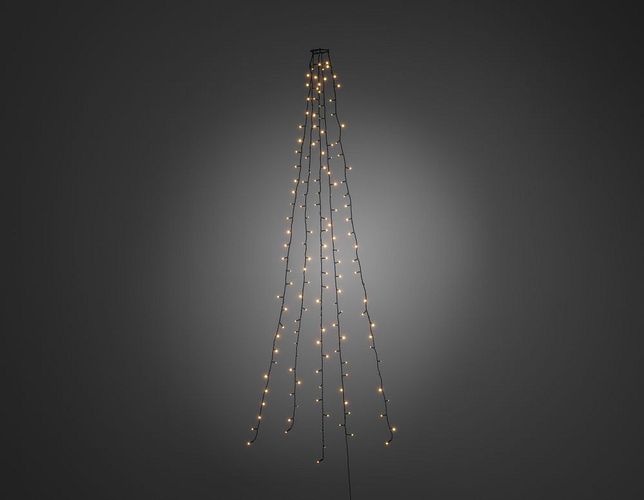 Konstsmide LED Baummantel 5 Stränge/40 bernsteinfarbene Dioden