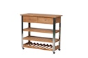 Vorschaubild Diamond Garden Beistellwagen MERLOT, Edelstahl / Premium Teak