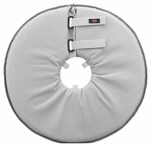 TRIXIE Schutzkragen, Polyester/Schaumstoff, grau