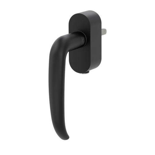 Griffwerk Fenstergriff VAYA 194 ALDA Graphitschwarz R 7x40