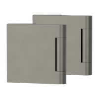 Griffwerk PURISTO 1.0 -Edelstahl Kaschmirgrau Bandsatz 3tlg Studio/Office