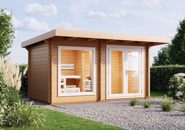 Infraworld Gartensauna Bella 3 - 70 mm