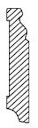 Vorschaubild Sockelleiste Fichte Massivholz Astig profiliert