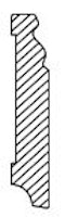 Sockelleiste Fichte Massivholz Astig profiliert