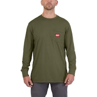 Milwaukee WTLSGN-XXL Arbeits-Langarm-Shirt grün mit UV-Schutz 4932493052