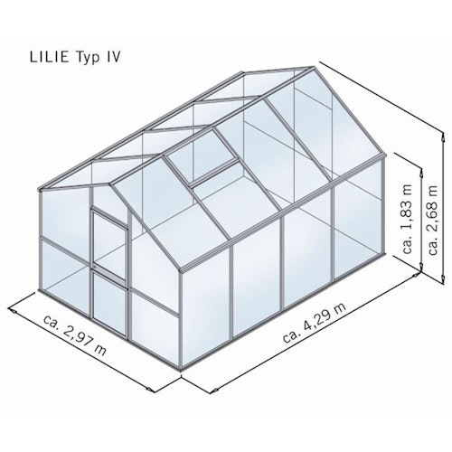 KGT Gewächshaus Lilie Typ IV