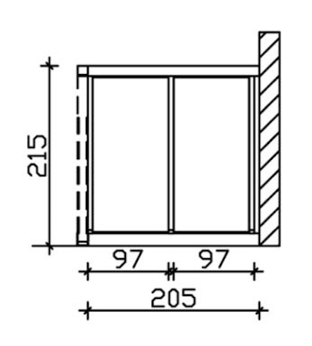 Skan Holz Seitenwände für Terrassendächer aus Douglasie