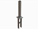 Vorschaubild OSMO Pfostenanker für Aluminiumpfosten Typ B/C/E
