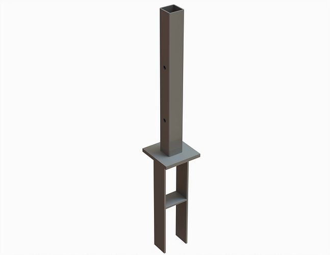 OSMO Pfostenanker für Aluminiumpfosten Typ B/C/E