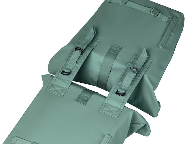 Basil Doppeltasche Brooklyn 41 Liter grün,silber