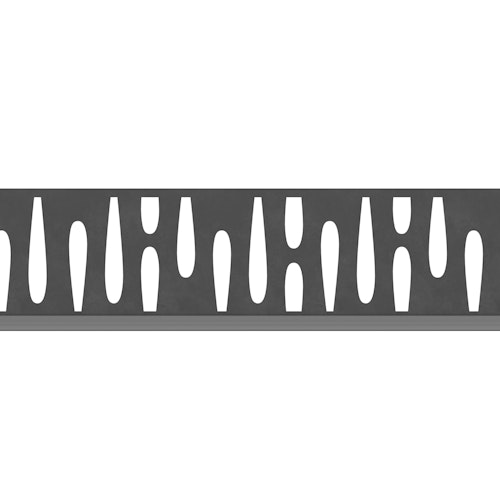 Traumgarten SYSTEM Dekorprofil OMEGA Anthrazit