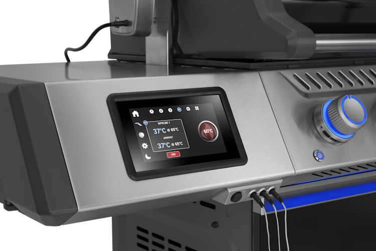 Napoleon Prestige PRO 500, Connected, Schwarz, inkl. Drehspieß