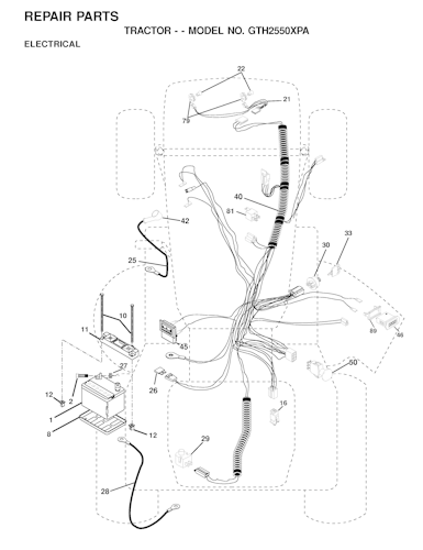 Husqvarna Gartentraktoren GTH2550 XP A, 954567116, 2001-01
