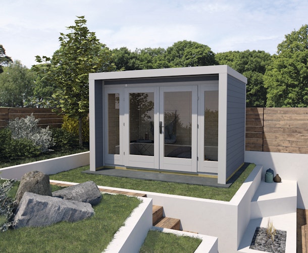 Weka Gartenhaus 263 mit großer Glasfront - 28 mm