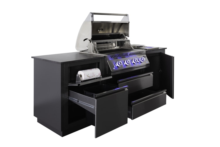 Napoleon Outdoor Küche OASIS Compact 105 inkl. Gas-Einbaugrill der Serie 700 und Einbau Sizzle Zone