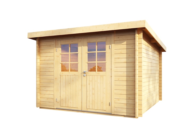 Wolff Finnhaus Blockbohlenhaus Pulti 34-B/C