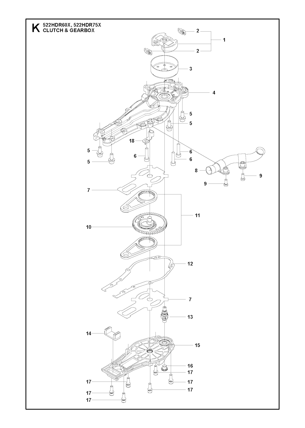 Explosionszeichnung Ersatzteile
