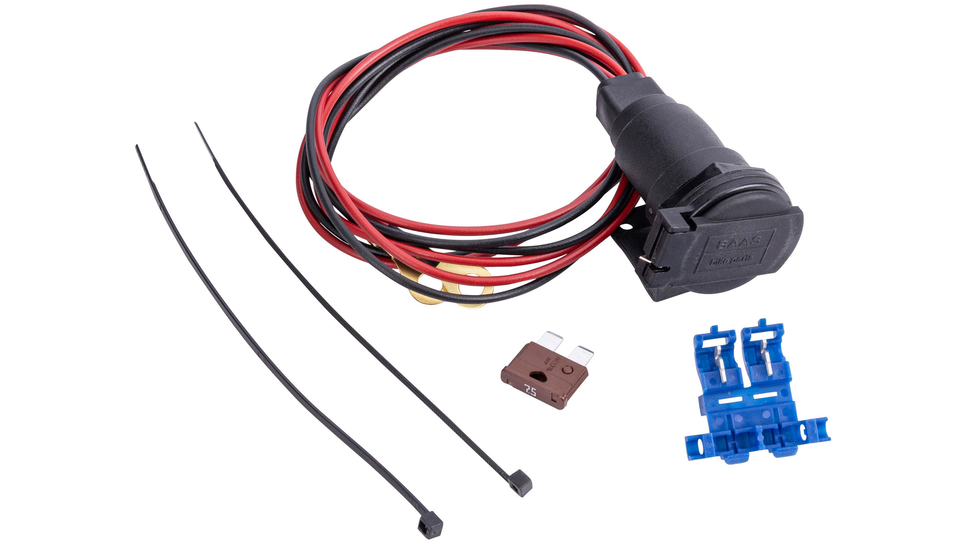 Thumbnail - Baas Steckdose mit autom. Federklappdeckel