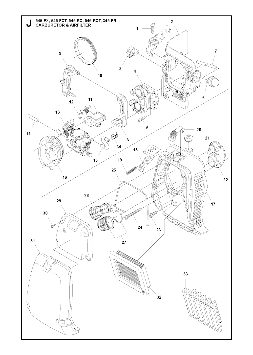 Explosionszeichnung Ersatzteile