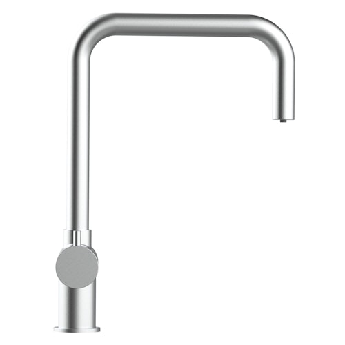 NIEDERDRUCK 3 Wege Wasserhahn Küchenarmatur, Edelstahl Massiv, 360° schwenkbarem N-Auslauf, Gebürstet
