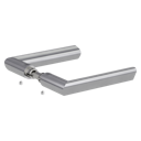 Vorschaubild GRIFFWERK Griffpaar für Schlosskasten TRI 134 in Edelstahl matt