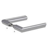 GRIFFWERK Griffpaar für Schlosskasten TRI 134 in Edelstahl mattZubehörbild