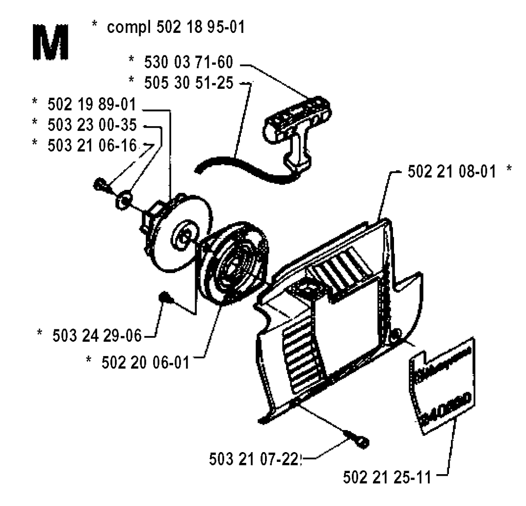 Explosionszeichnung Ersatzteile
