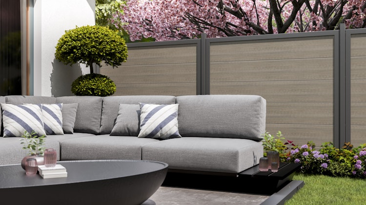 GroJa BasicLine NOVA Sichtschutz PVC Bausatz Sondermaß