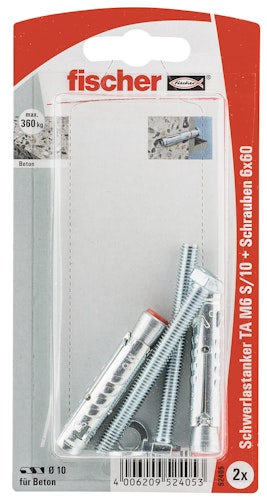 FISCHER Schwerlastdübel TAM 6 S/10K (2 Stück)