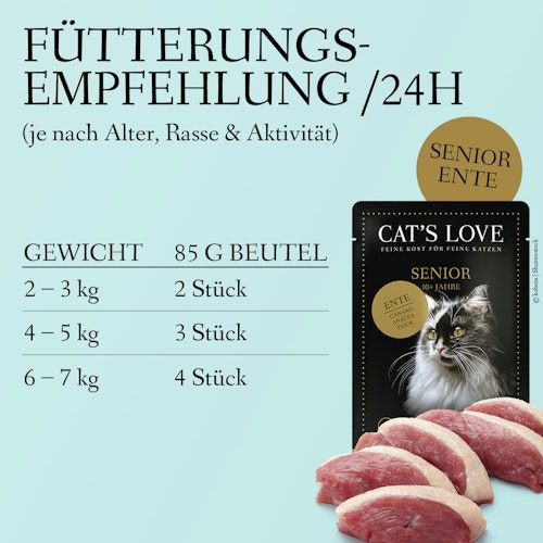 Cat's Love Senior 85g Beutel Katzennassfutter