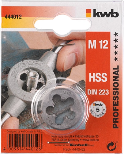 kwb HSS Schneideisen R25x9 M12 SB 444012