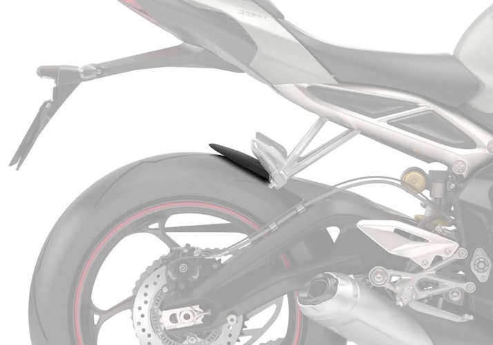 BODYSTYLE Hinterradabdeckungsverlängerung ABS Kunststoff schwarz-matt für TRIUMPH Street Triple R, Street Triple RS, Street Triple S