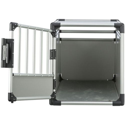 TRIXIE Transportbox Aluminium silber/hellgrau Transportbox