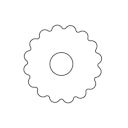 Kaiser Linzer Ausstechformform mit Loch 5 cm