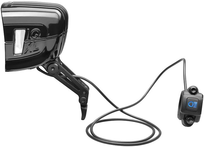 Busch + Müller Scheinwerfer Lumotec IQ-XL Highbeam schwarz für Bosch System 2 (sind bereits mit ein
