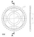 Vorschaubild Supersprox Stahl-Kettenrad 530 39Z (Schwarz)