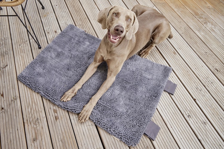 WOLTERS Vagabund Reisedecke meets Cleankeeper 100 x 70 cm cool grey