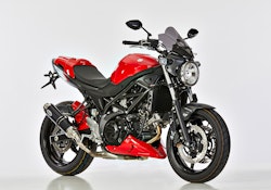 BODYSTYLE Sportsline Sitzkeil ABS Kunststoff rot für SUZUKI SV 650 