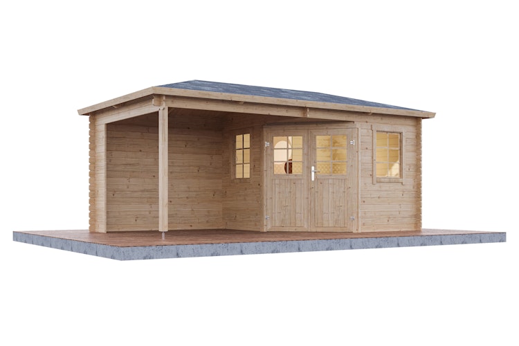 Wolff Finnhaus Gartenhaus Gemma 5025 - 28 mm
