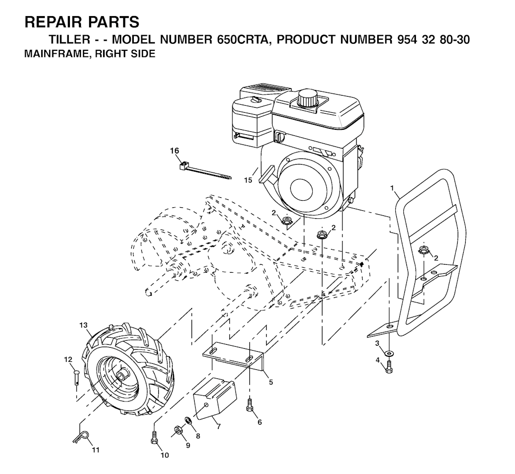Explosionszeichnung Ersatzteile