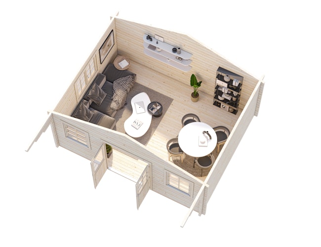 Palmako Gartenhaus Helena 18,6 m² - 70 mm