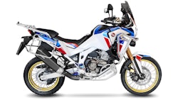 LeoVince SLIP-ON Edelstahl SBK LV-12 Schwarz für HONDA CRF 1100 L AFRICA TWIN/ADVENTURE SPORT/DCT
