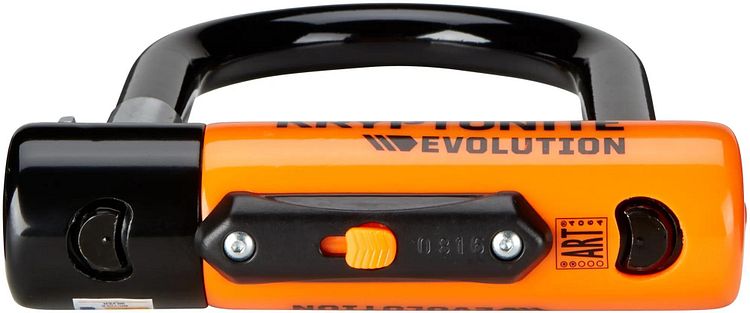 KRYPTONITE Bügelschloss Evolution Mini-9 schwarz-orange