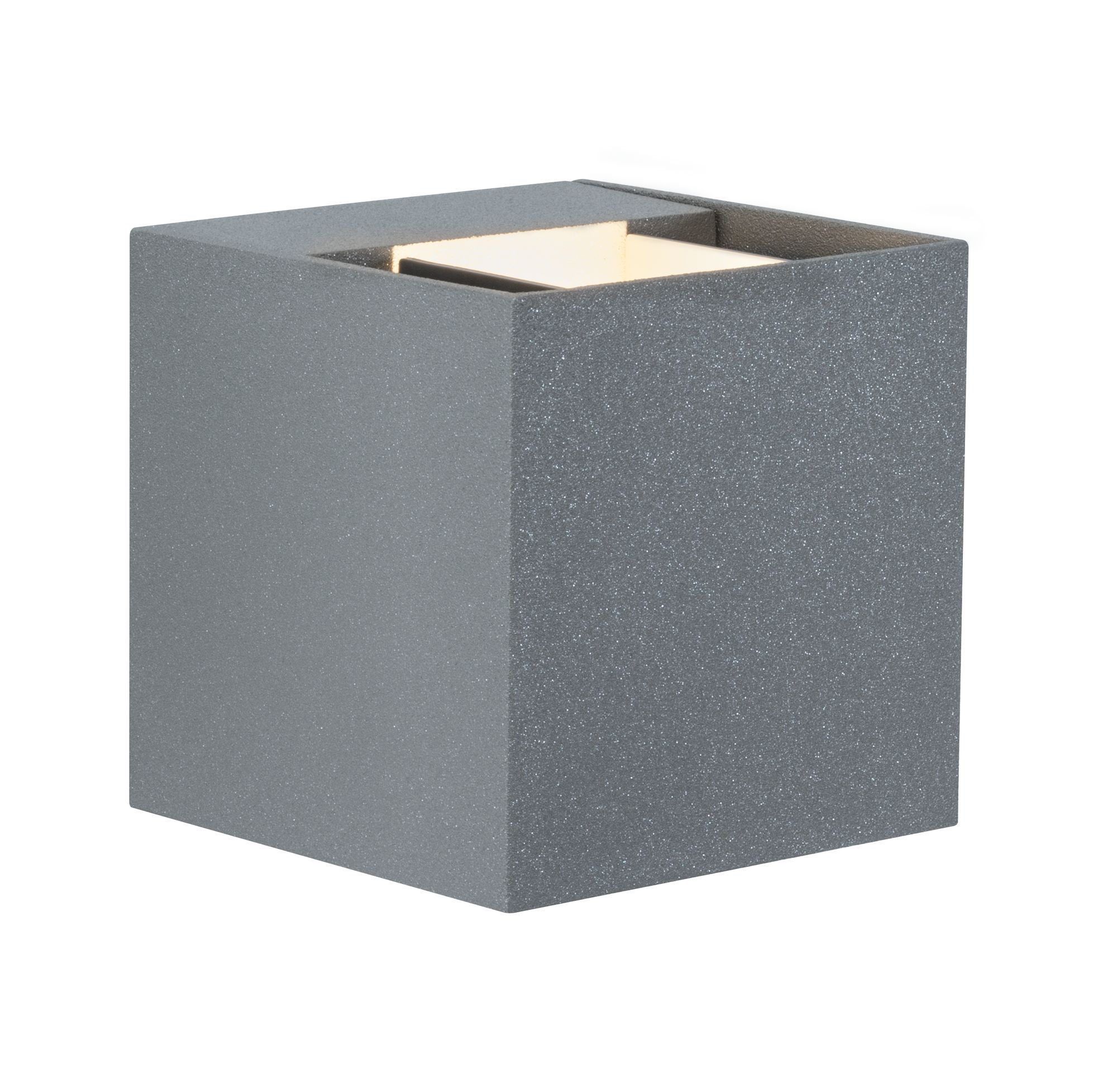 Paulmann Außenwandleuchte Cybo Grau Aluminium 80 x 80 mm
