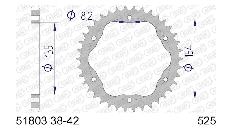 Afam Kettenrad 51803