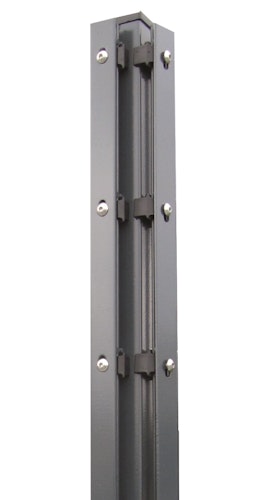 Kraus DS Eckpfosten S 60x40 mm mit Abdeckschiene - zum Einbetonieren