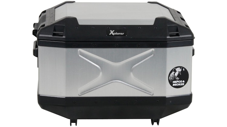 Hepco & Becker Topcase silber, HEPCO & BECKER Topcase "Xplorer" 45 l Inhalt