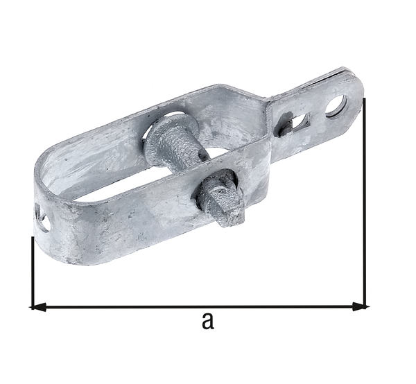 Alberts® Drahtspanner mit Stahlnuss, verzinkt, grün Kst.b., Gesamtlänge 100 mm, Größe 2 610692