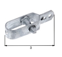 Alberts® Drahtspanner mit Stahlnuss, feuerverzinkt, Gesamtlänge 100mm, Größe 2 610685